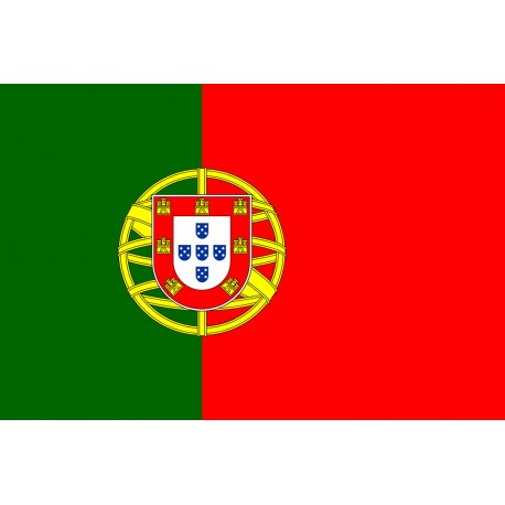 Bandera de Portugal en tejido de resistencia 100% poliéster