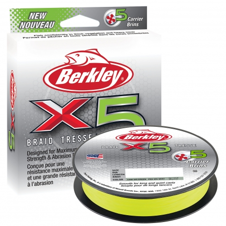 Berkley X5 Braid 0,06MM trenzado 150M FLGRN