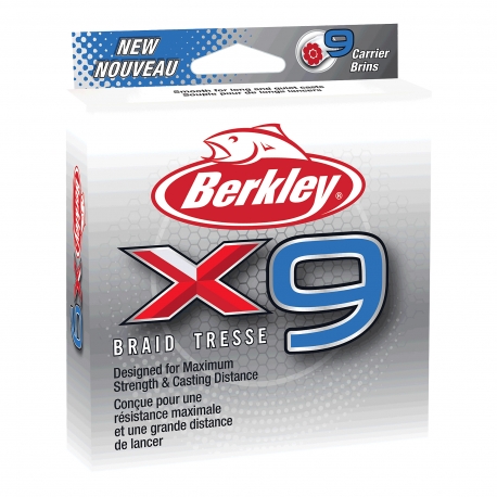 Berkley X9 Braid 0,06MM trenzado 150M GRN