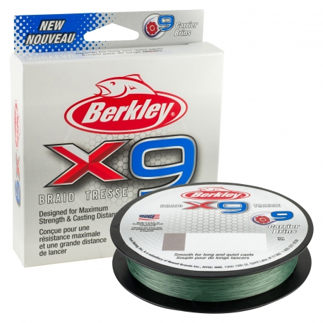 Berkley X9 Braid 0.10MM trenzado 300M GRN