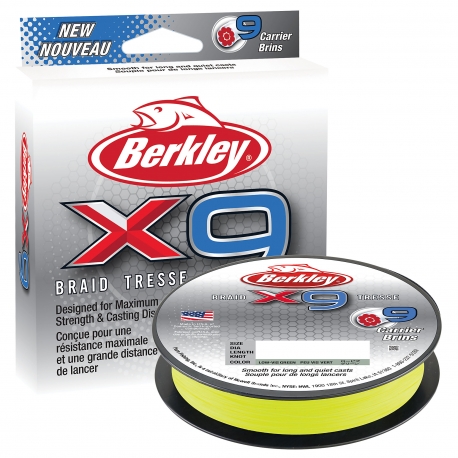 Berkley X9 Braid 0,06MM trenzado 300M FLGRN