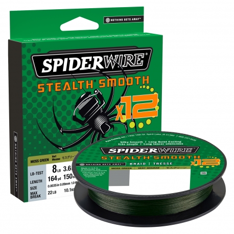 SpiderWire Stealth Smooth 12 Braid 0,07MM trenzado 150M GRN