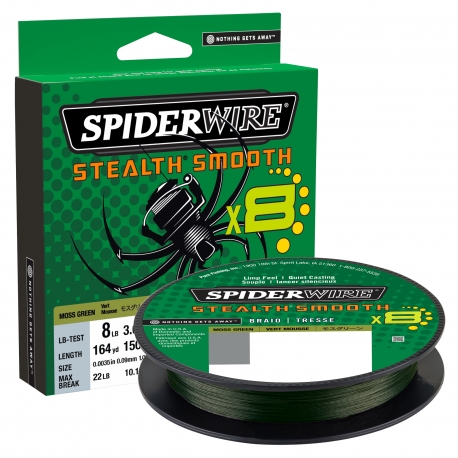 SpiderWire Stealth Smooth 8 Braid 0,07MM trenzado 150M GRN