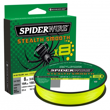 SpiderWire Stealth Smooth 8 Braid 0,06MM trenzado 150M HVYEL