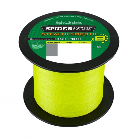 SpiderWire Stealth Smooth 8 Braid 0,19MM trenzado 2000M HVYEL