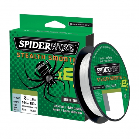 SpiderWire Stealth Smooth 8 Braid 0,07MM trenzado 150M TRNS