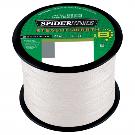 SpiderWire Stealth Smooth 8 Braid 0,19MM trenzado 2000M TRNS