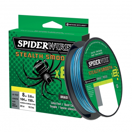 SpiderWire Stealth Smooth 8 Braid 0,06MM trenzado 150M BLCAM