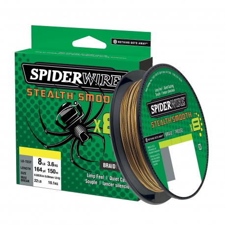 SpiderWire Stealth Smooth 8 Braid 0.09MM 150M CAMO braid