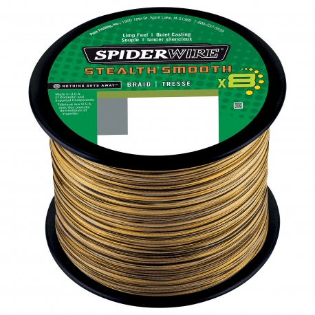 SpiderWire Stealth Smooth 8 Braid 0.19MM trenzado 2000M CAMO