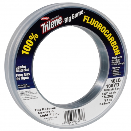 Plomos de fluorocarbono Berkley Trilene Big Game 0.46MM 91M