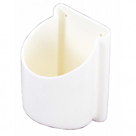 Portabicchiere e lattina in PVC morbido di colore bianco