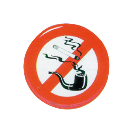 Prohibición de fumar en el tablero en relieve