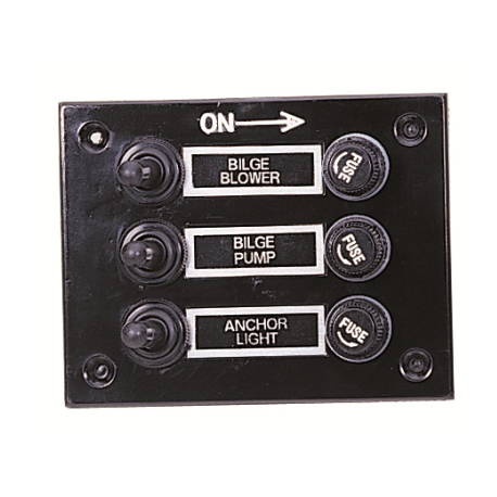 Panel ABS de 3 interruptores
