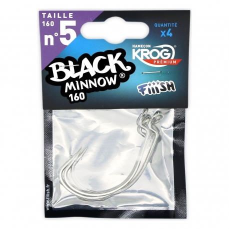Fiiish Black Minnow No.5 Krog 4 anzuelos Premium de VMC