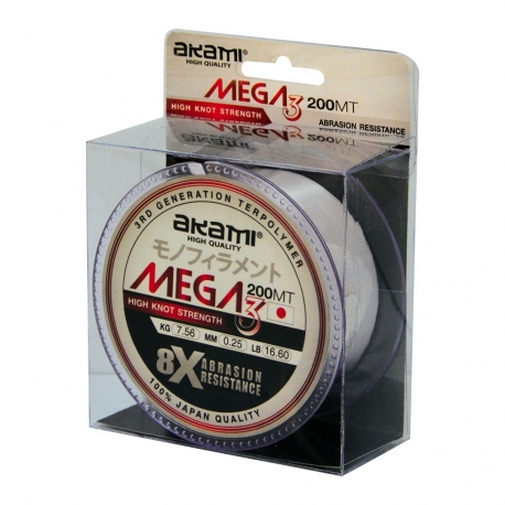 Akami Mega3 0.35MM nylon línea de pesca 200M