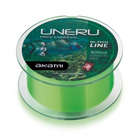 Akami Uneru 0.235MM nylon línea de pesca 300M Verde