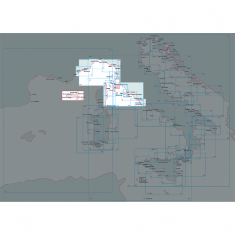 Carta náutica - Mar de Liguria y Mar Tirreno Central Norte