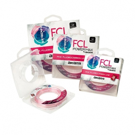Akami FCL Power Max 0.23MM Fluorocarbono Rosa 50M