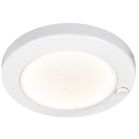 Lámpara de techo Saturn LED blanca de ABS