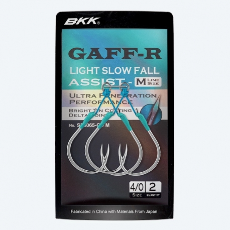 BKK SF Gaff-R Light Slow Fall Assist-M gancho doble N.1/0