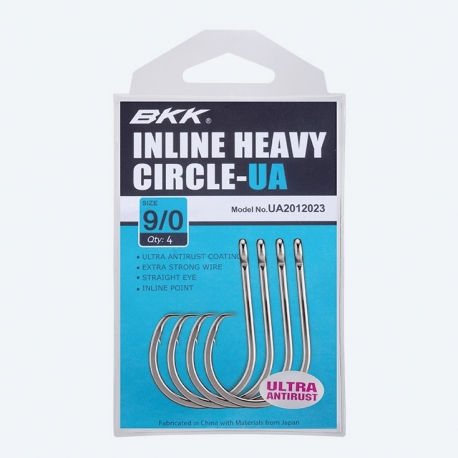 Anzuelo de caza mayor BKK Inline Heavy Circle-UA nº 2/0