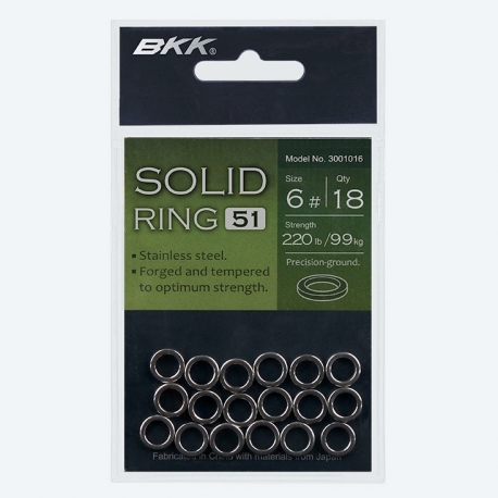 BKK Solid Ring-51 Nº 3 de acero inoxidable