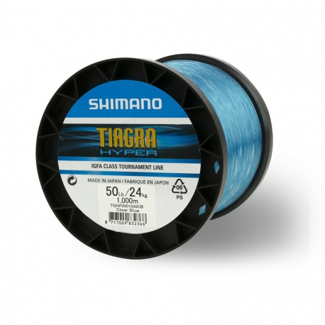 Shimano Tiagra Hyper Trolling IGFA 30LBs nylon azul 0.52MM por 1000M