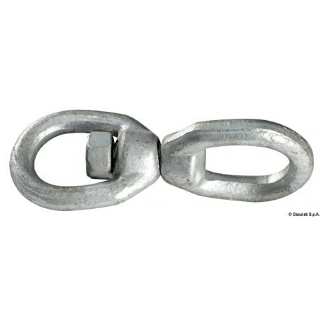 Eslabón giratorio de acero galvanizado para la cadena del ancla y la boya