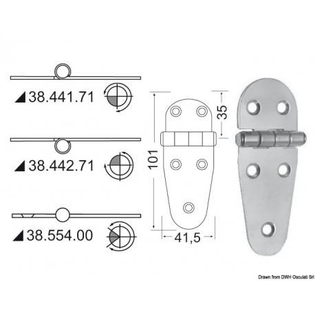 Bisagra de 2 mm 19622