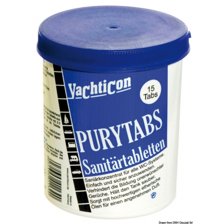 Almohadillas sanitarias para WC Pury Tabs - Yachticon 40950