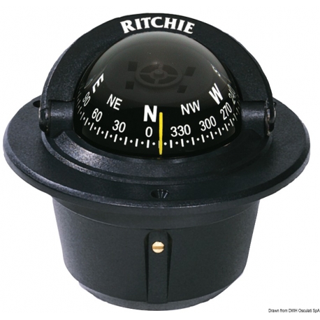 Tomas de corriente Explorer 2'' 3/4 (70 mm) con compensadores y luz - Ritchie Navigation 35077