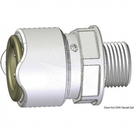 Adaptador macho 3/8" BSP - Ballena