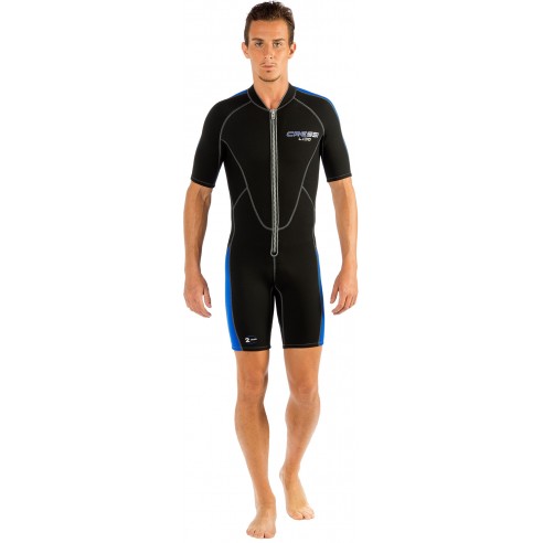 Traje de neopreno Lido Shorty de manga corta de 2 mm para hombre - Cressi