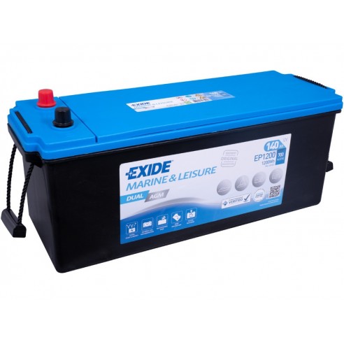 Batería de arranque y servicio Exide Dual AGM 12 V 140 Ah EP1200