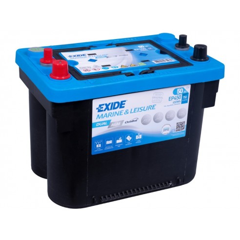 Batería de arranque y servicio Exide Dual AGM 12 V 50 Ah EP450