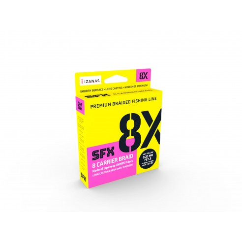 Sufix SFX 8X 0.235 MM. trecciato da 135M hot yellow