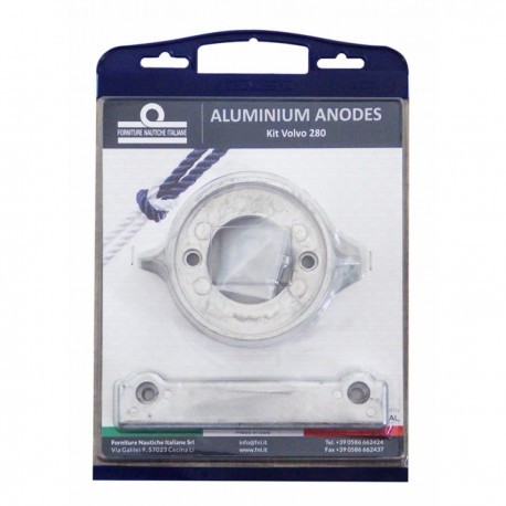 Kit de ánodos de aluminio para motores Volvo Penta 280