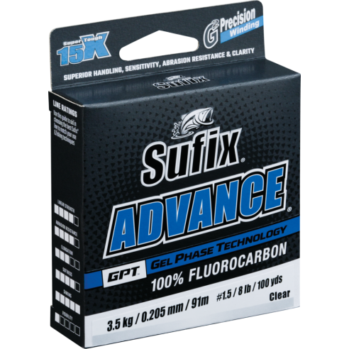 Sufix Advance FC G2 0.205 mm. fluorocarbon da 91 mt.