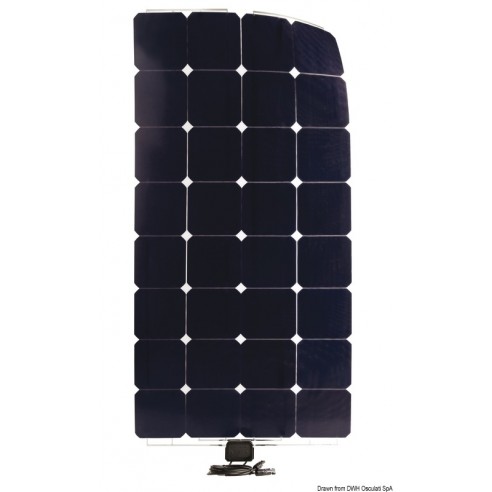 Panel solar flexible de 120 Wp 1230 x 546 mm. - Enecom