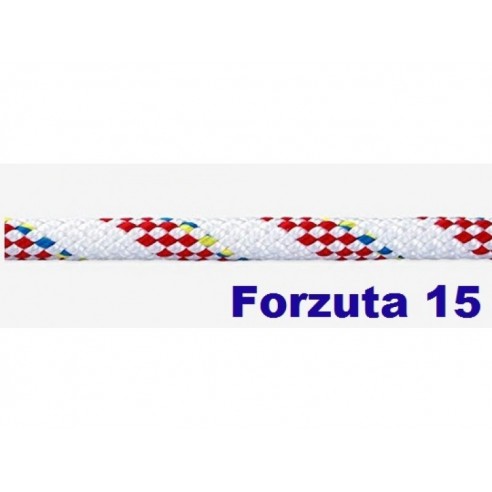 Cuerda de amarre de poliéster blanco Forzuta Ø 6 mm. 250 mt.