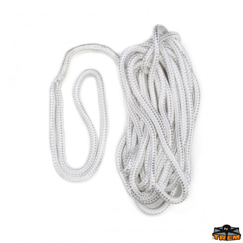 Cuerda de amarre de poliéster blanco Ø 16 mm. 11 mt. - Trem