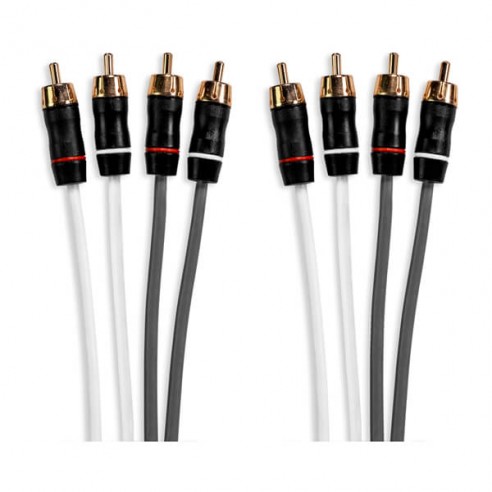 MS-FRCA6 Cable RCA de 4 vías, doble apantallado 1,8 m