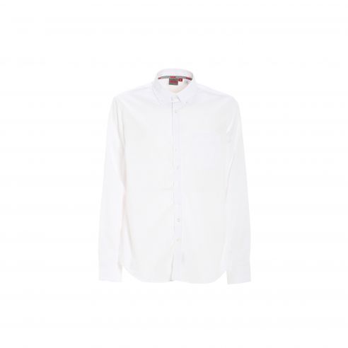 Camisa blanca brillante sin planchar Deck - Slam