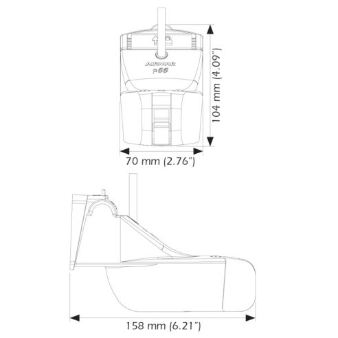 Triductor de popa (P66) - Raymarine